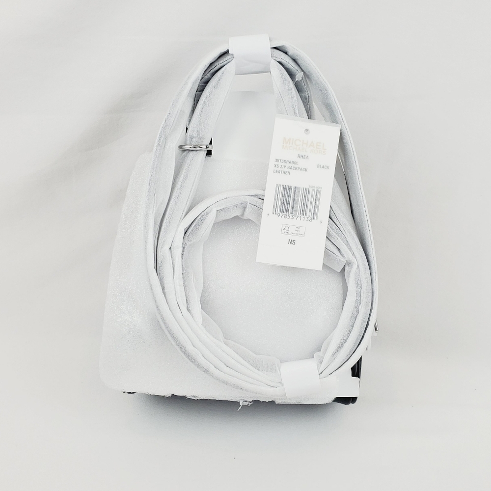 Michael Kors Rhea Extra-Small Pebbled Leather Backpack - Picture 6 of 13